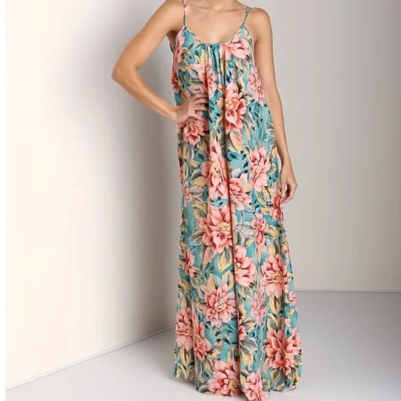 chinese dress ladies Spandex Tie-Dye Long Sleeve Corset Back Maxi Dress main image 1